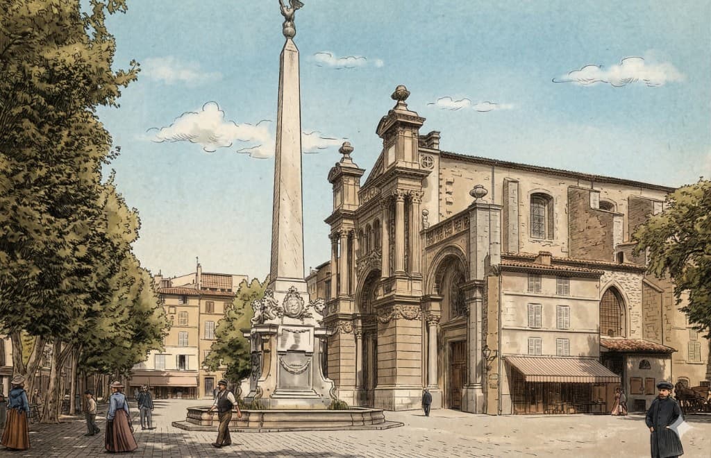 Place de l'Hôtel de Ville et centre-ville d'Aix-en-Provence